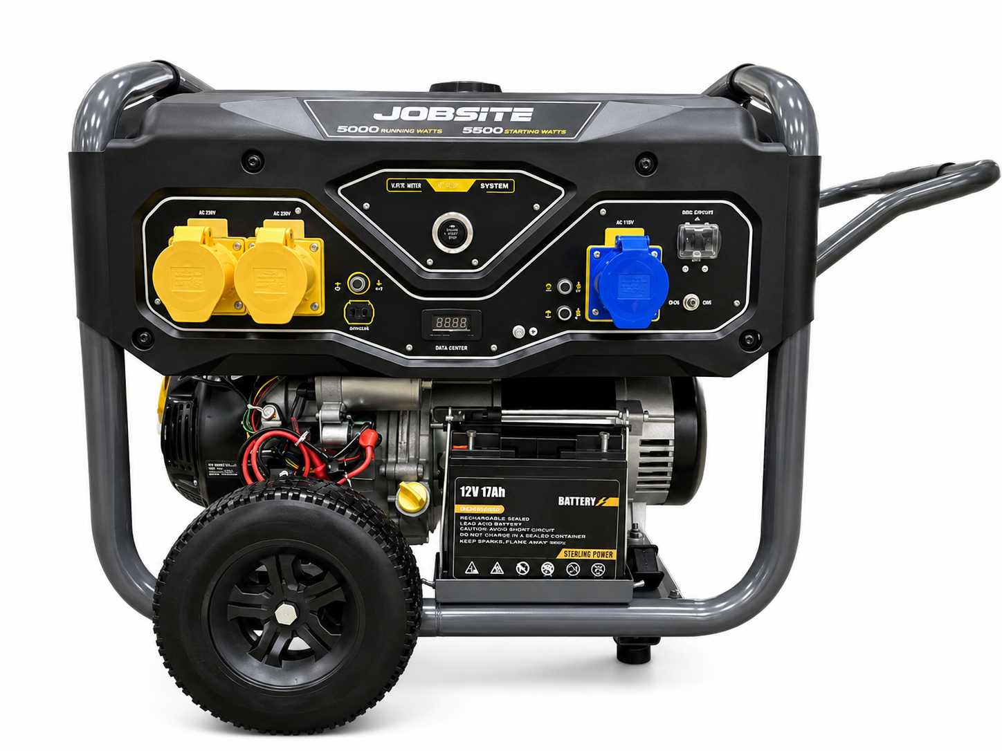Job Site JS5500 | 5.5kW Petrol Generator | 110V/230V | Electric Start