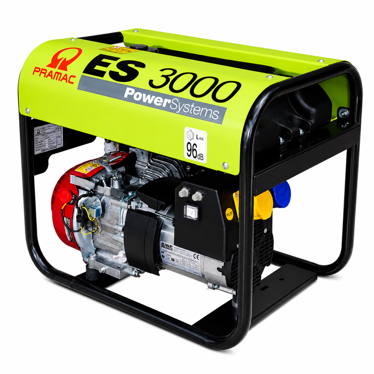 Pramac ES3000 | 2.6kW Petrol Generator | 230V/110V | Honda GX160 Engine