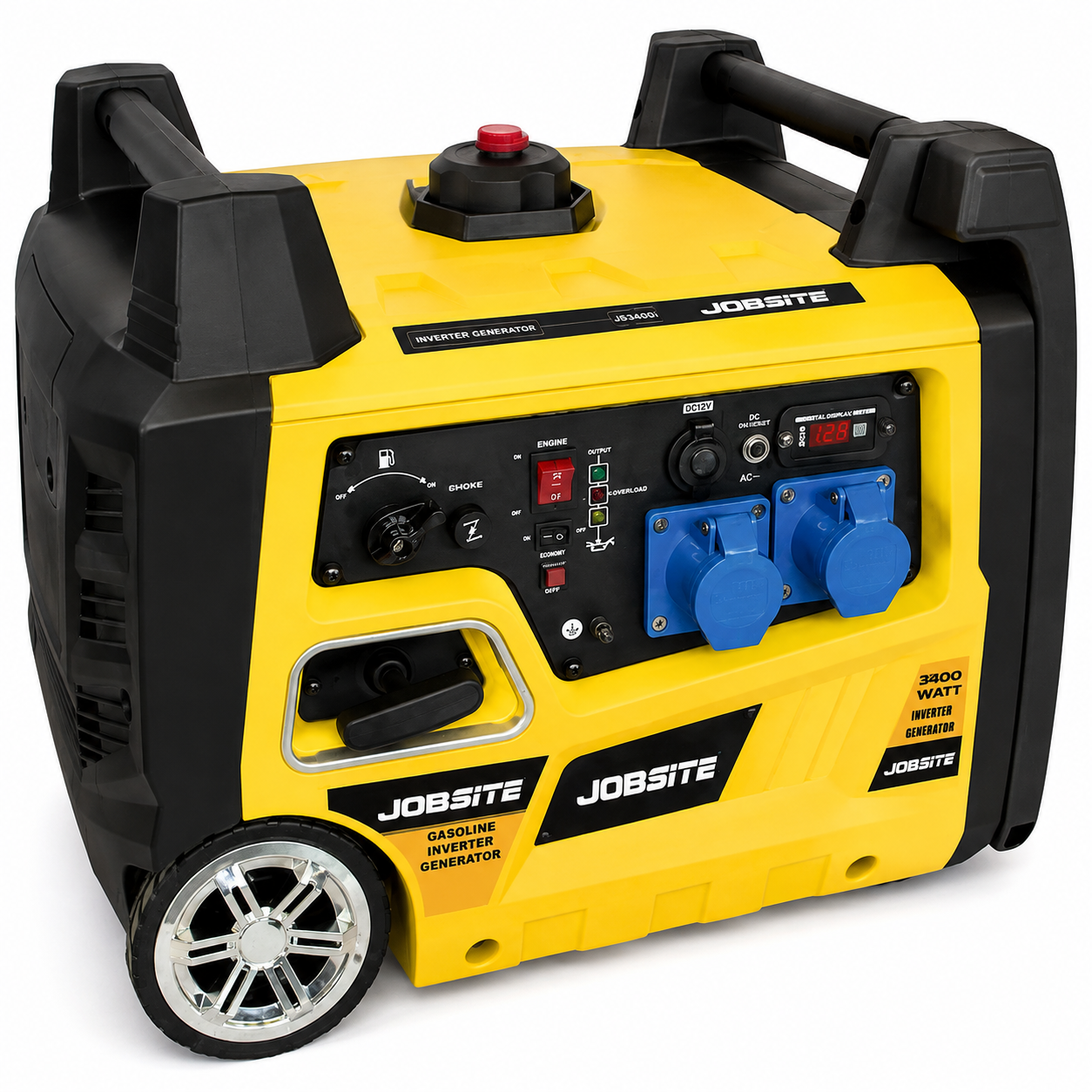 Job Site JS3400i | 3.4kW Petrol Inverter Generator | 230V | Recoil Start