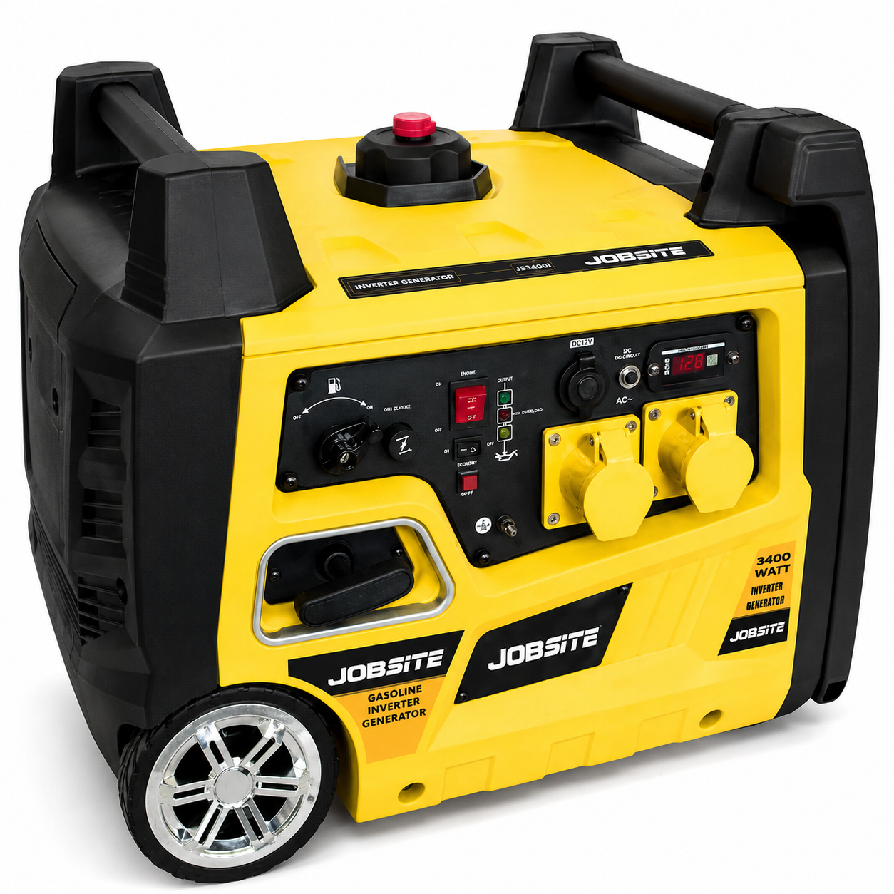 Job Site JS3400i-110 | 3.4kW Petrol Inverter Generator | 110V | Recoil Start
