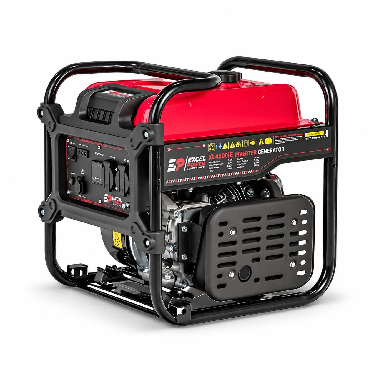 Excel Power XL4500iE | 4.5kW Inverter Generator | 230V | Pure Sine Wave | Euro V