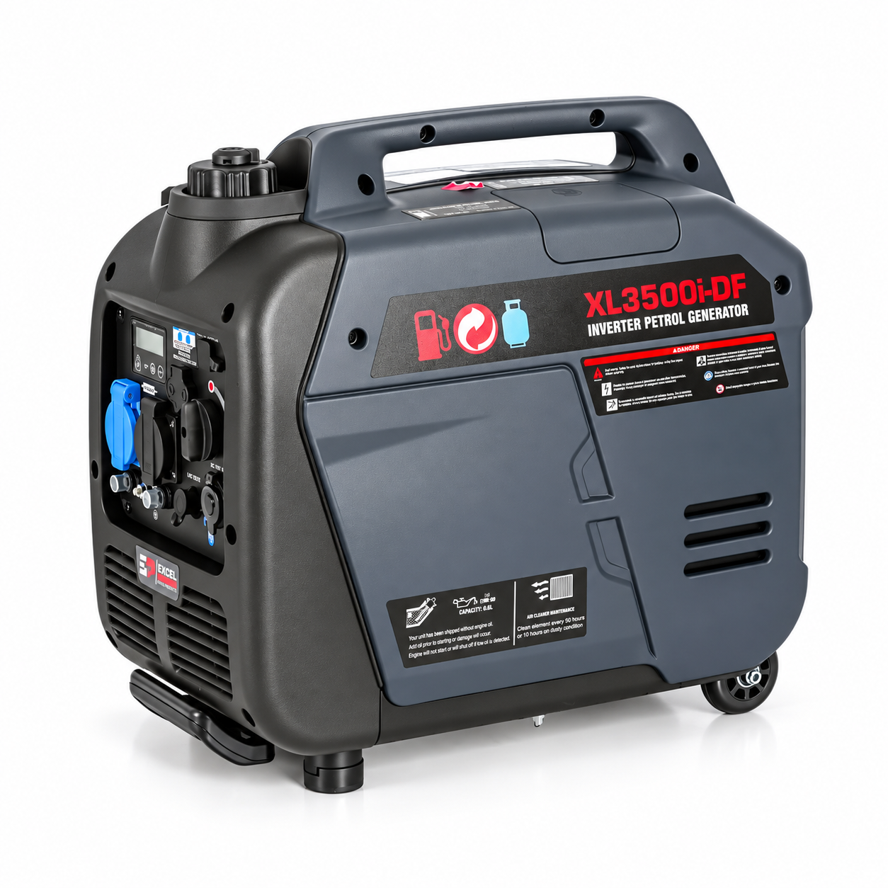 Excel Power XL3500i-DF | 3.2kW Dual-Fuel Inverter Generator | Petrol & LPG | Pure Sine Wave