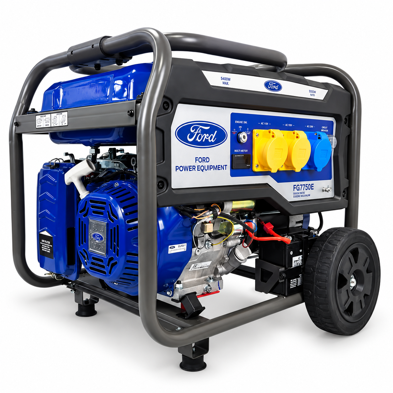 Ford FG7750E Q Series | 5.5kW Petrol Generator | 110V & 230V | Electric Start | AVR