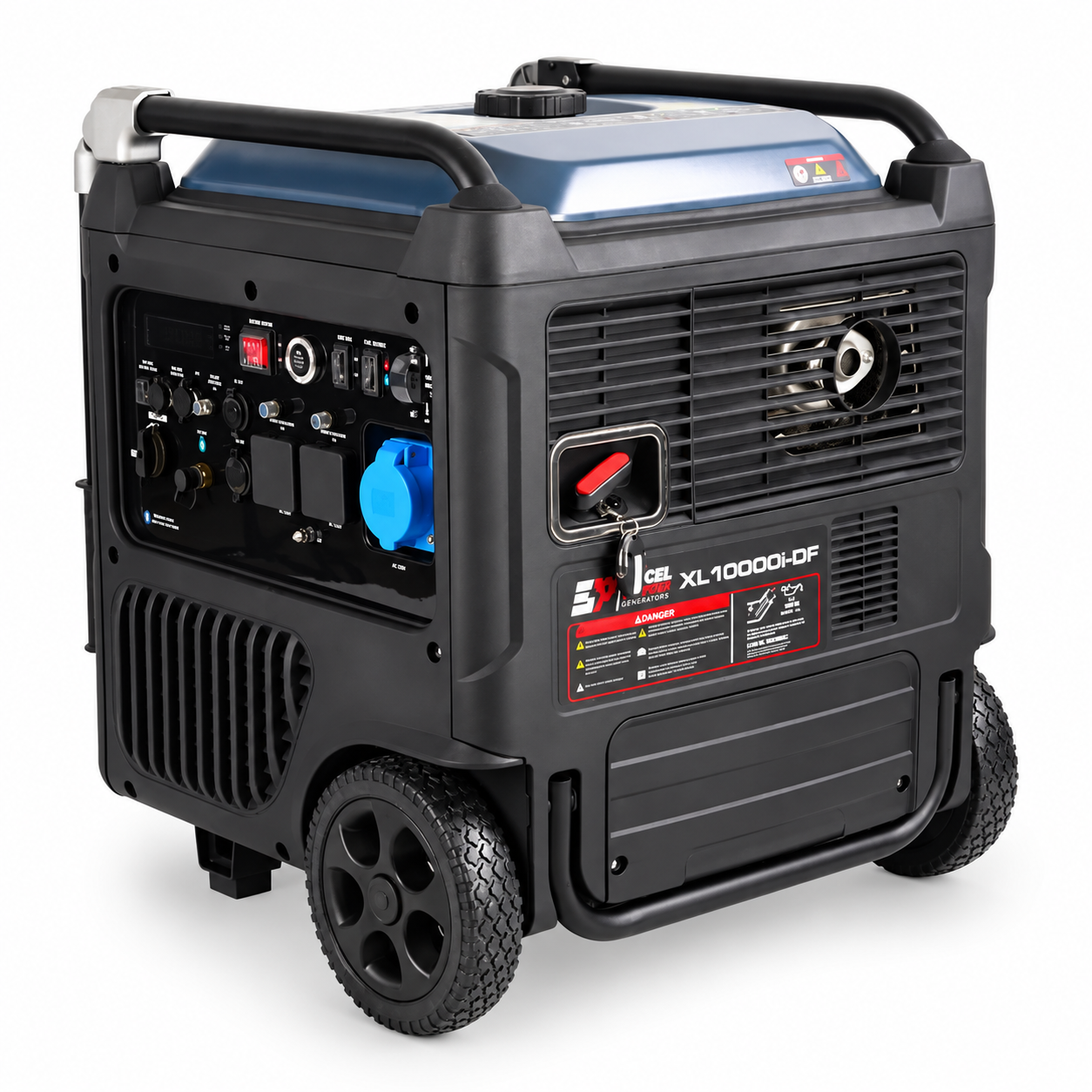 Excel Power XL10000i-DF | 8.9kW Dual-Fuel Inverter Generator | Petrol & LPG | Electric & Remote Start | Bluetooth Control