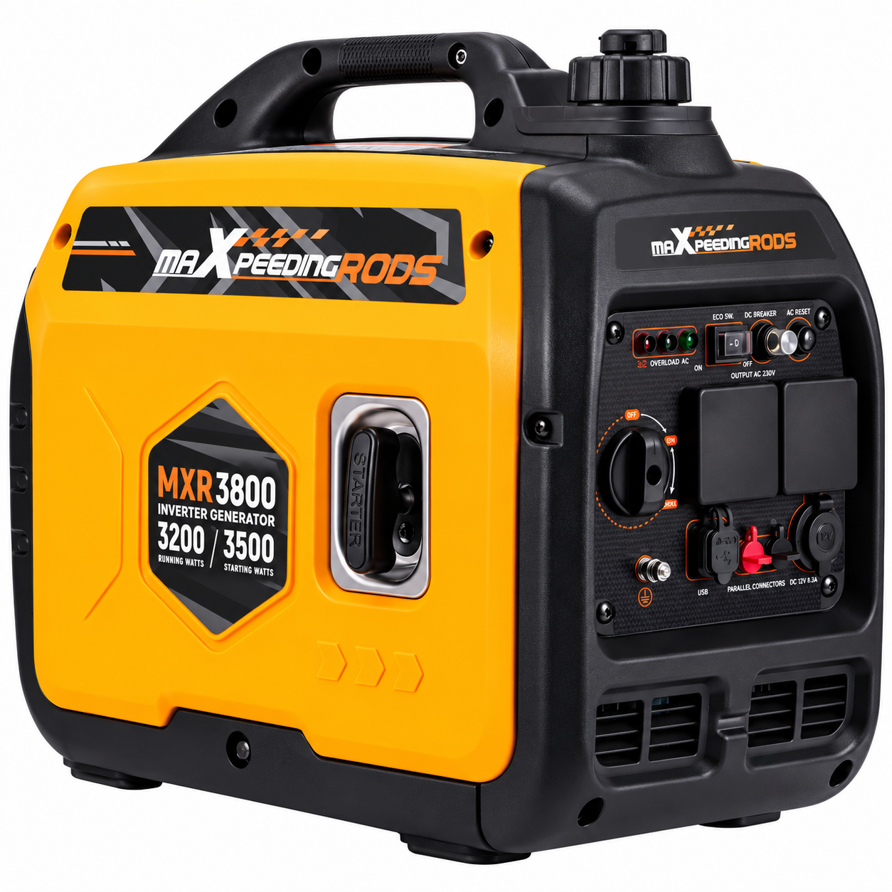 maXpeedingRODS MXR3800 | 3.5kW Inverter Generator | 230V | Petrol | Recoil Start