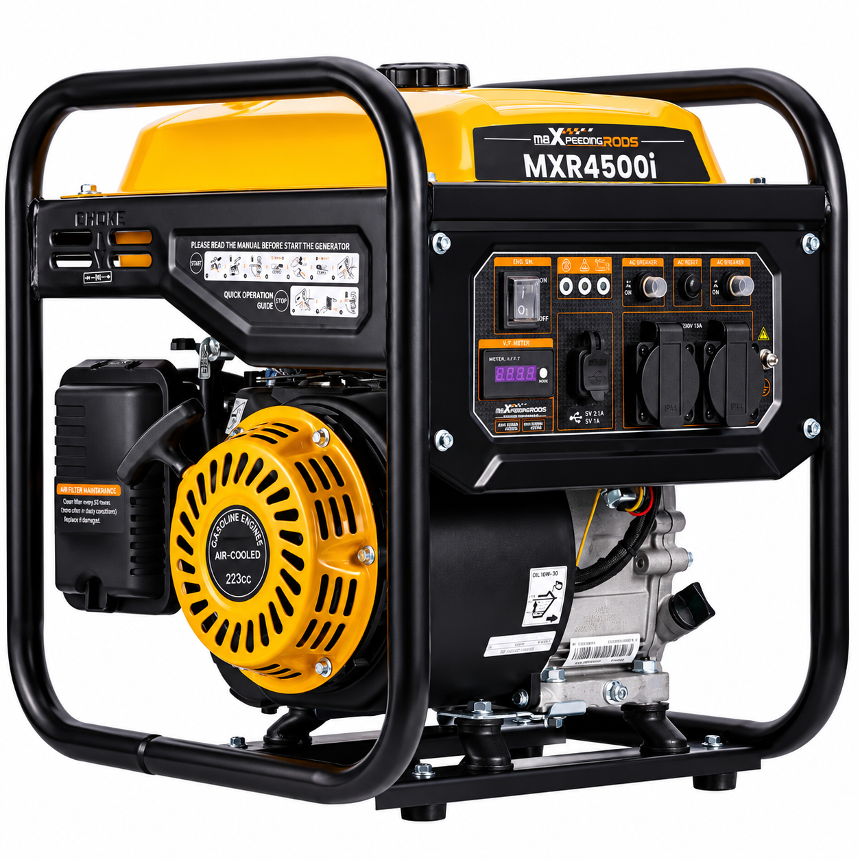 maXpeedingRODS MXR4500i | 3.5kW Petrol Inverter Generator | 230V | Recoil Start | 223cc