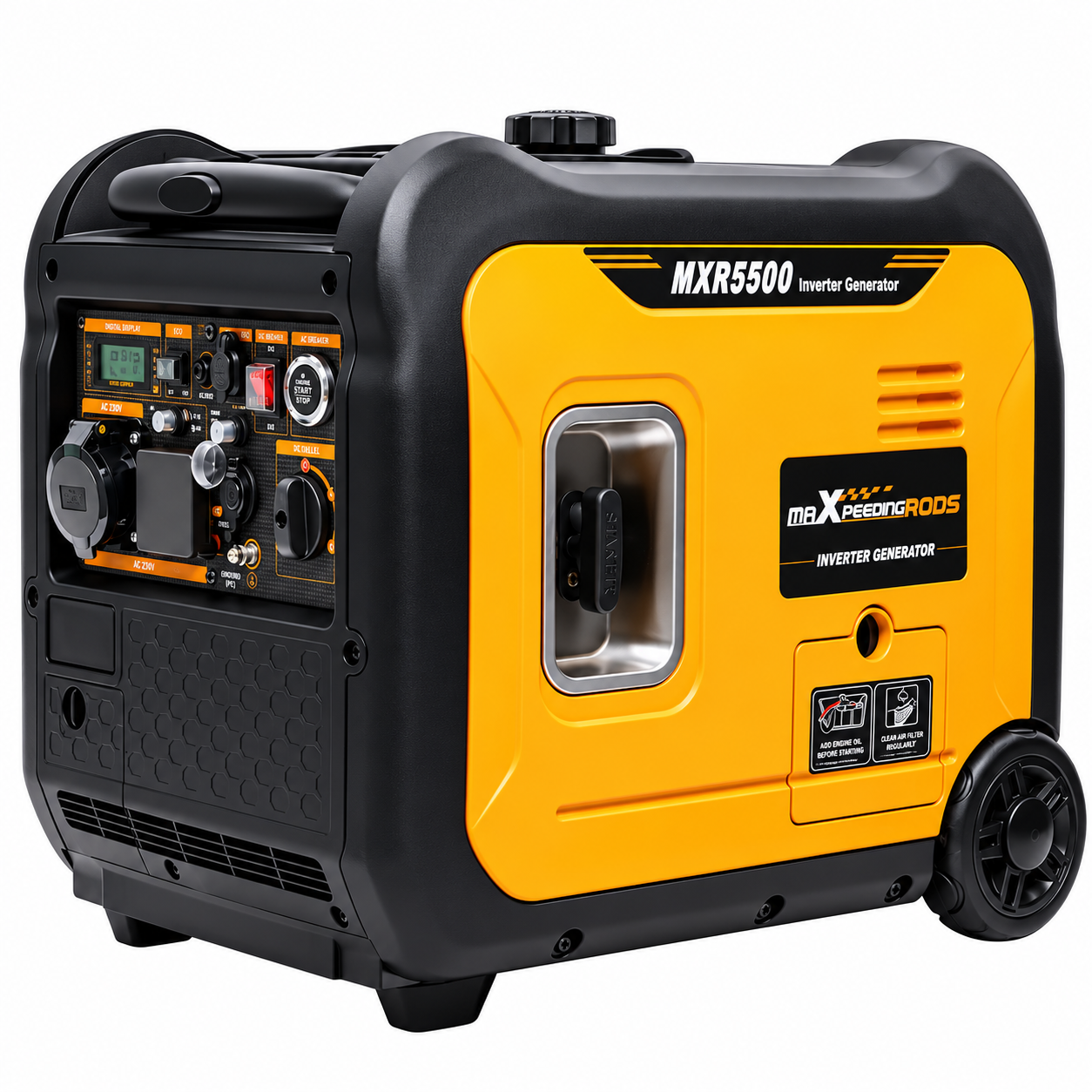 maXpeedingRODS MXR5500 | 5.5kW Petrol Inverter Generator | 230V | Pure Sine Wave | Electric & Remote Start